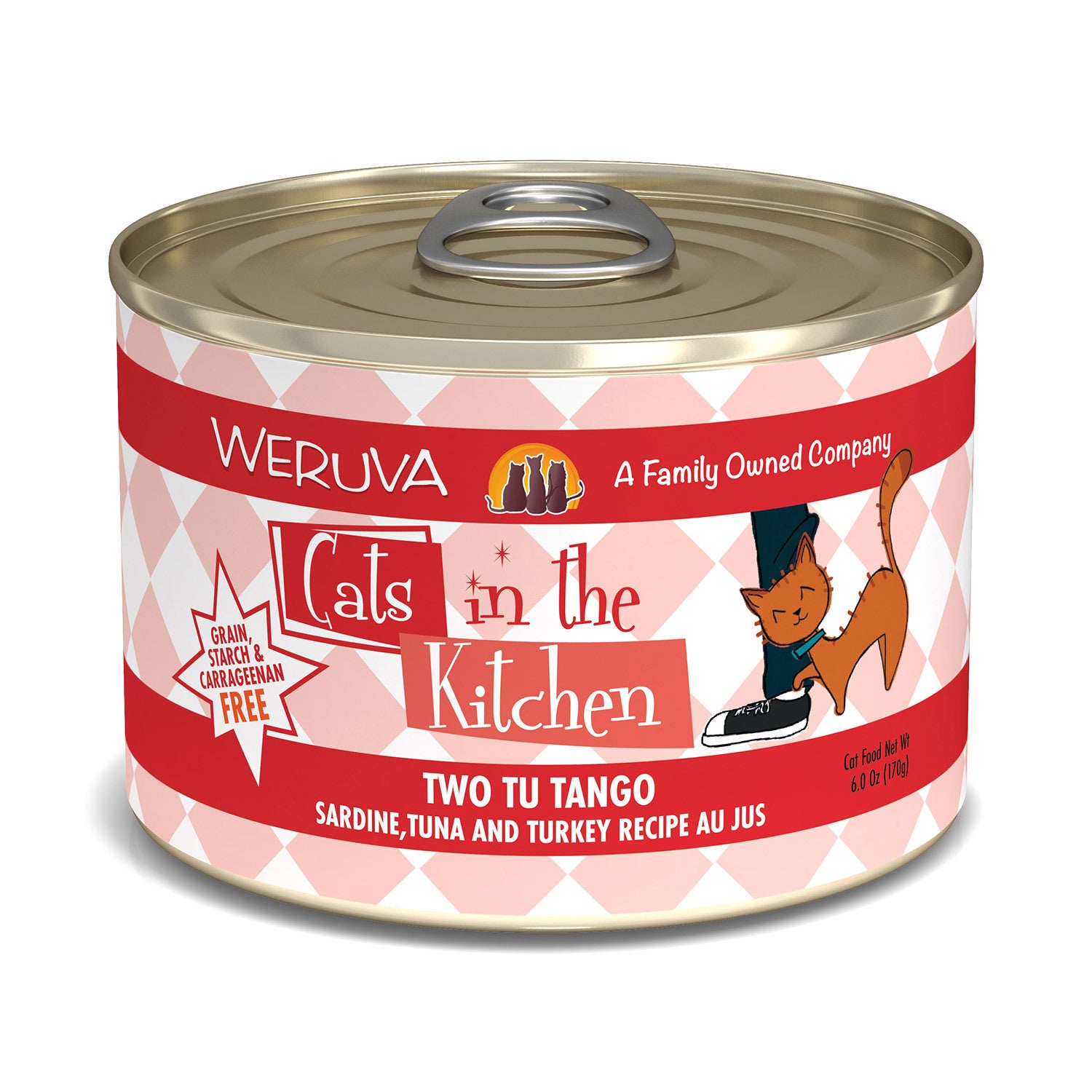 Weruva Cats In The Kitchen Two Tu Tango Sardine, Tuna & Turkey Recipe Au Jus Cat Food