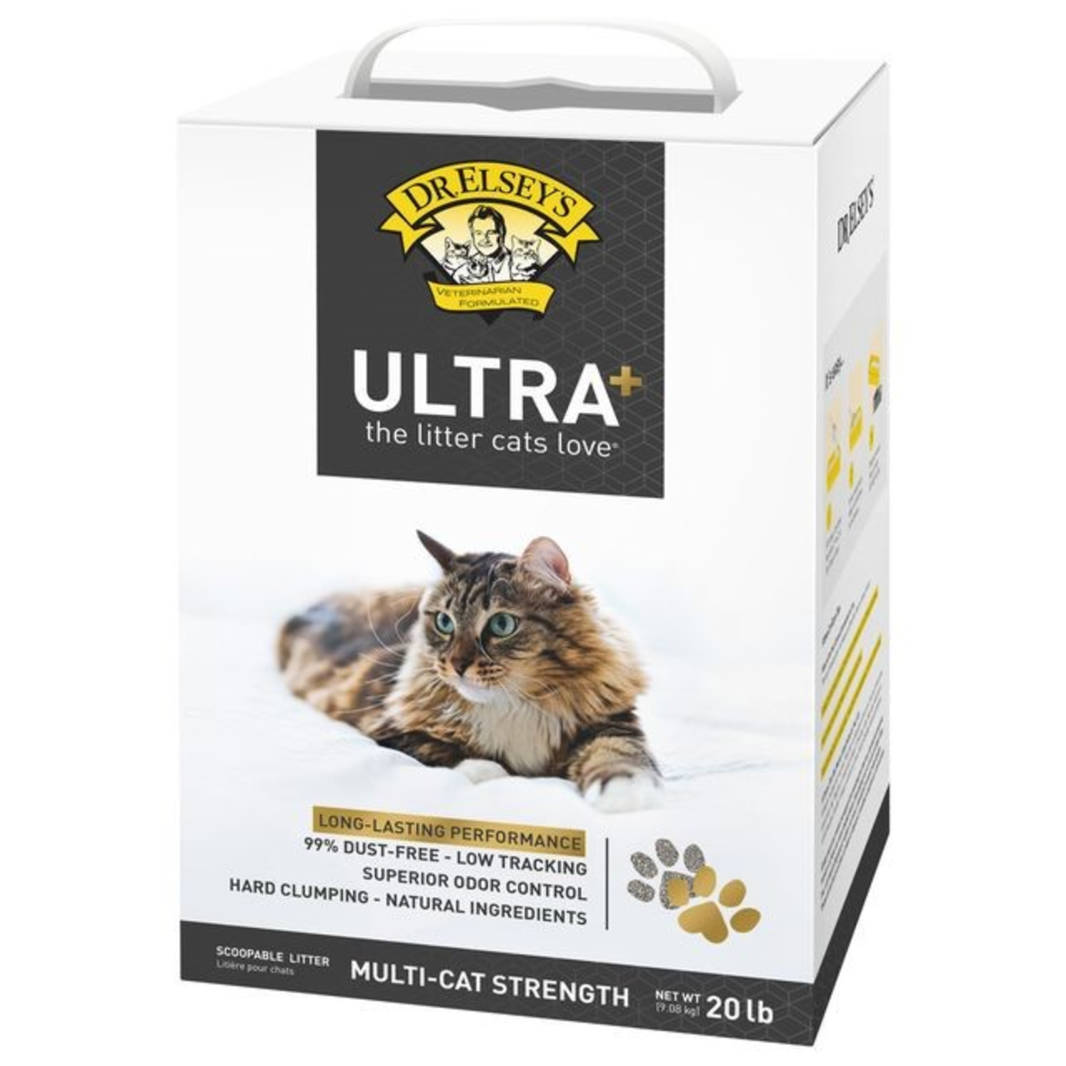 Dr. Elsey's Ultra Plus Unscented Clumping Cat Litter, 20-Lb