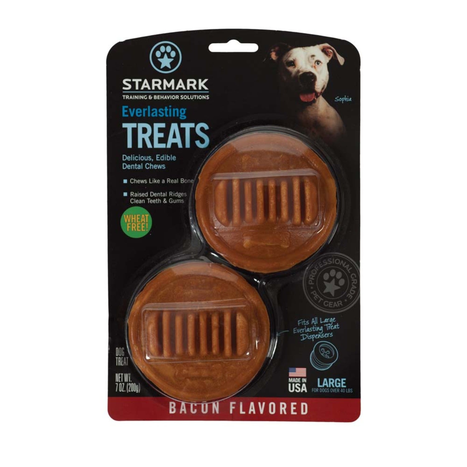Starmark Everlasting Dog Treat, Bacon Flavored, Large, 2-Pack
