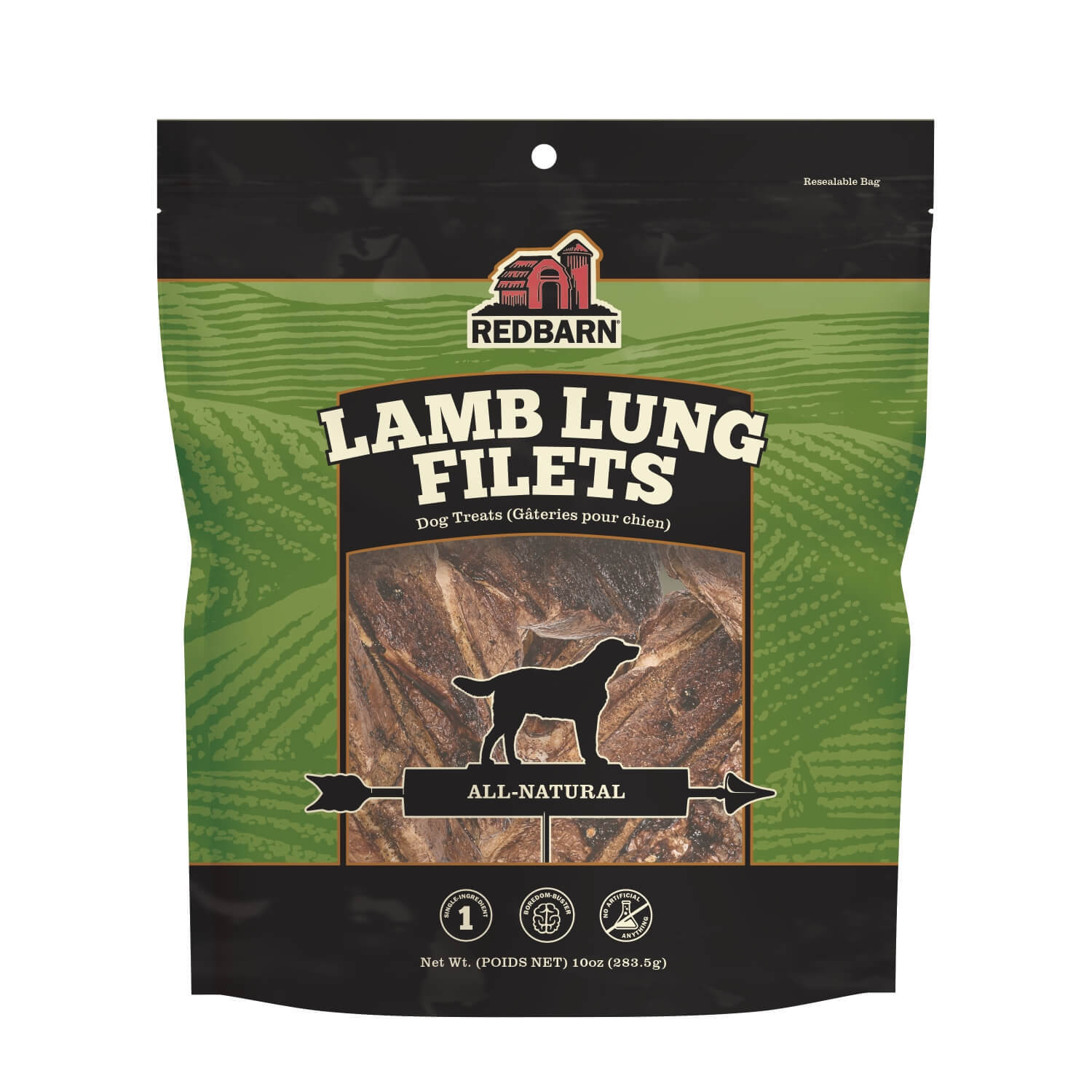 Redbarn All Natural Lamb Lung Fillets Dog Treats