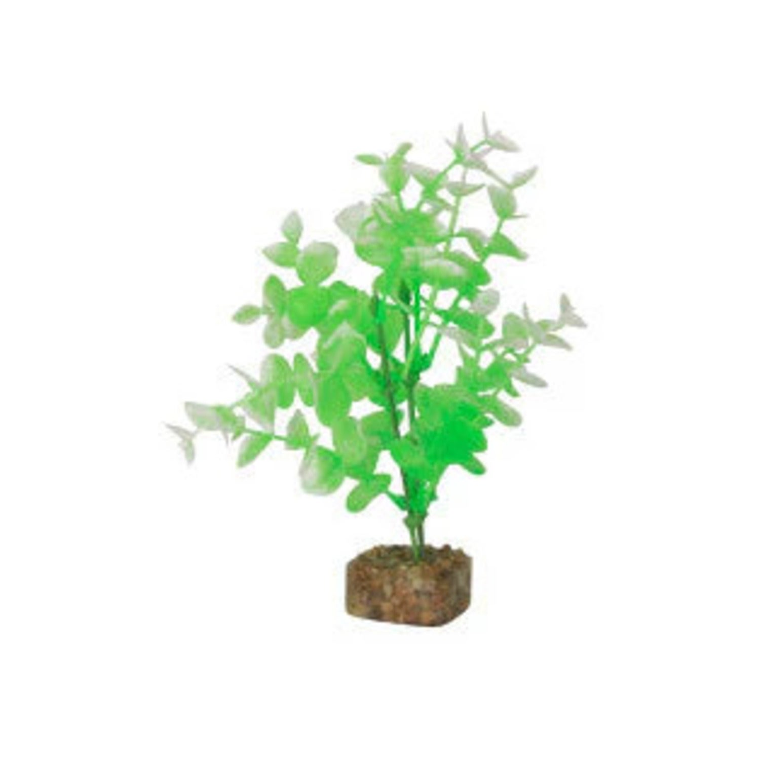 Glofish Artificial Plant For Aquariums, Green & White, Medium