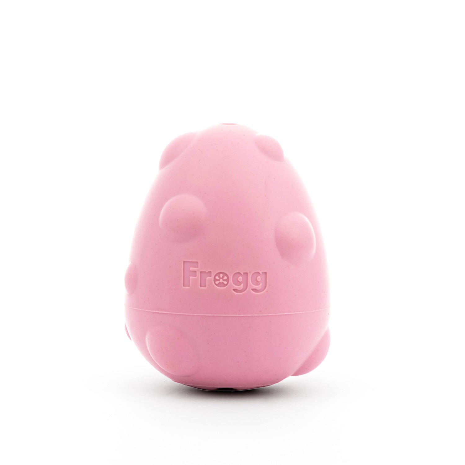 Frogg Egg Interactive Eco-Friendly Rubber Dog Toy, Pink, Small