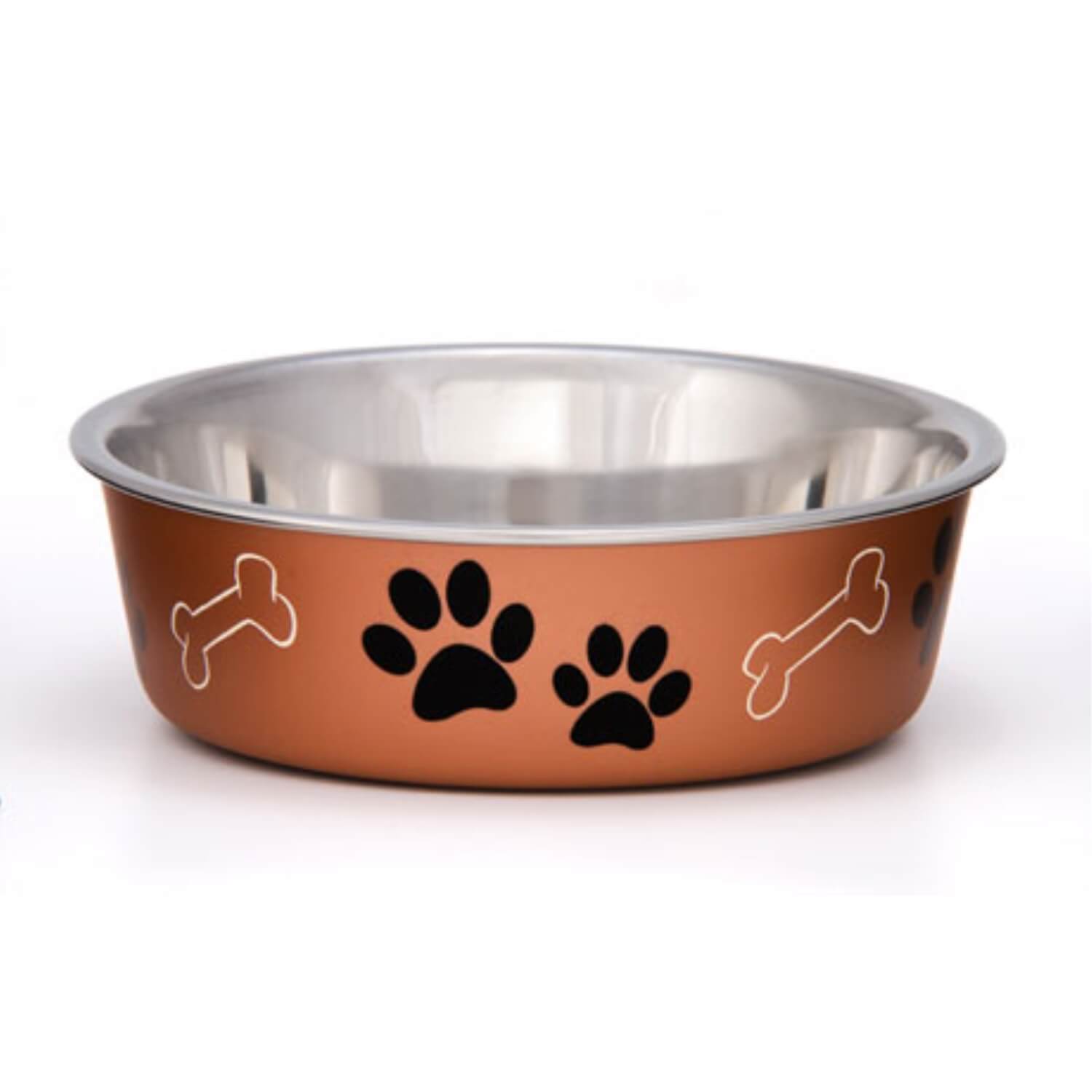 Loving Pets Stainless Steel Bella Dog & Cat Bowl, Copper