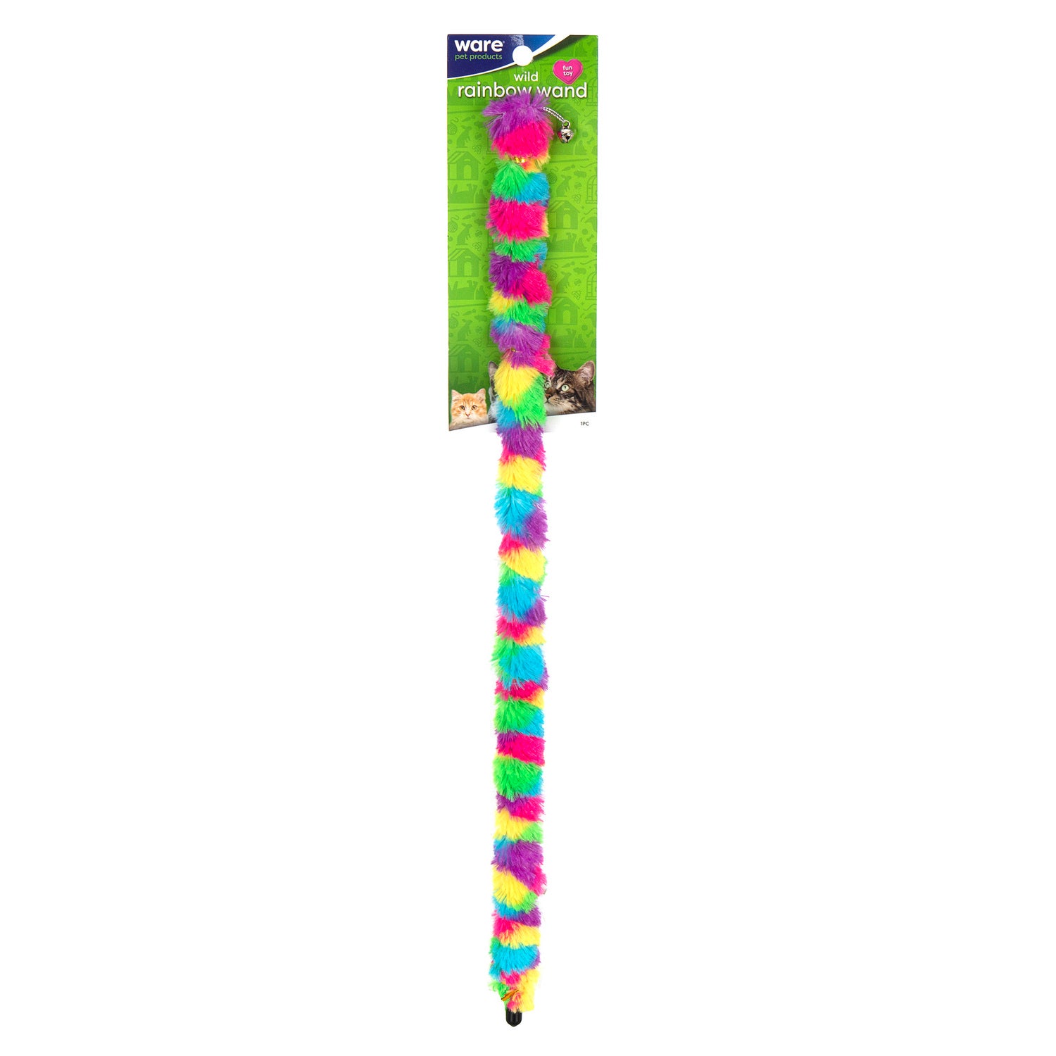 Ware Wild Rainbow Wand Interactive Cat Toy         