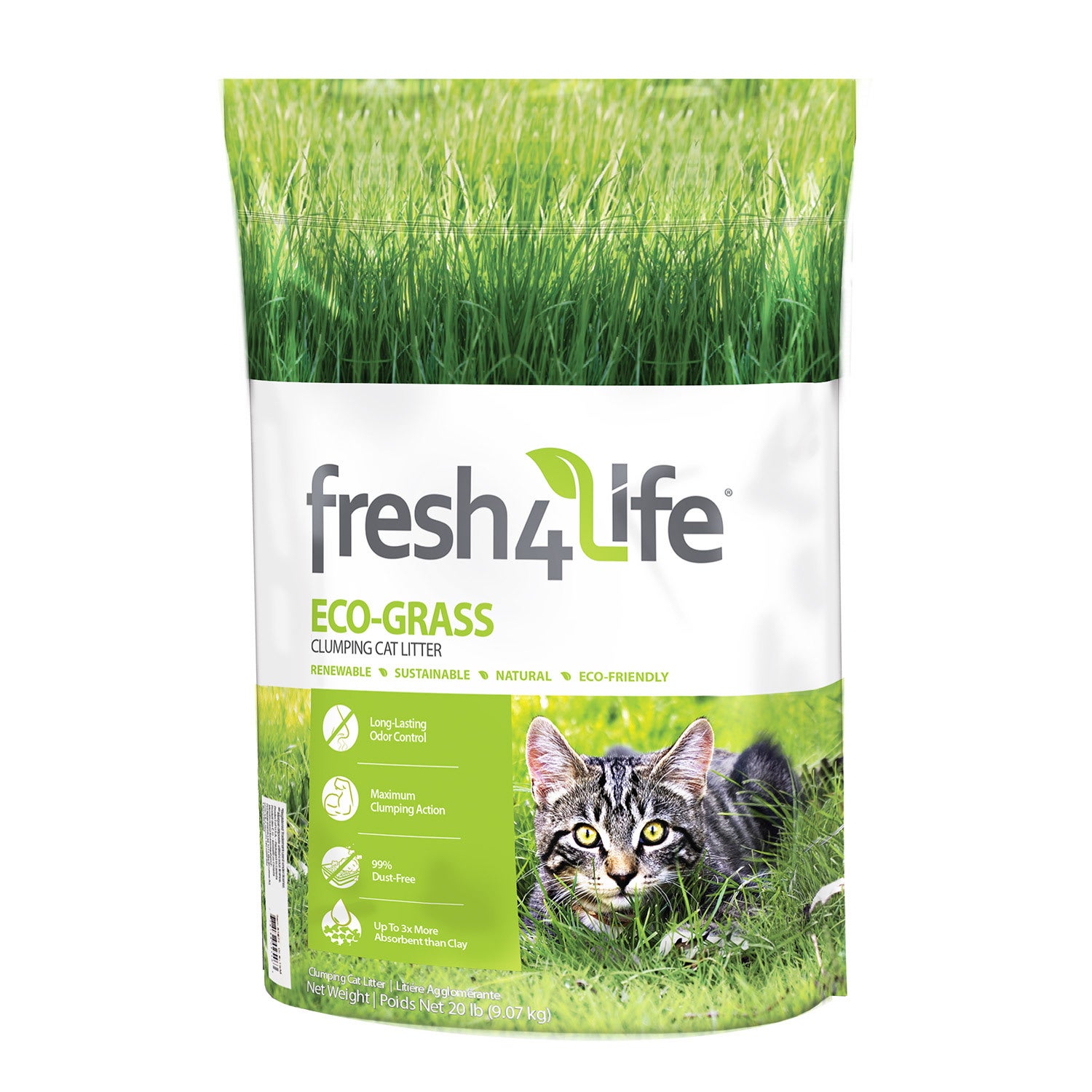 Fresh 4 Life Eco-Grass Clumping Cat Litter