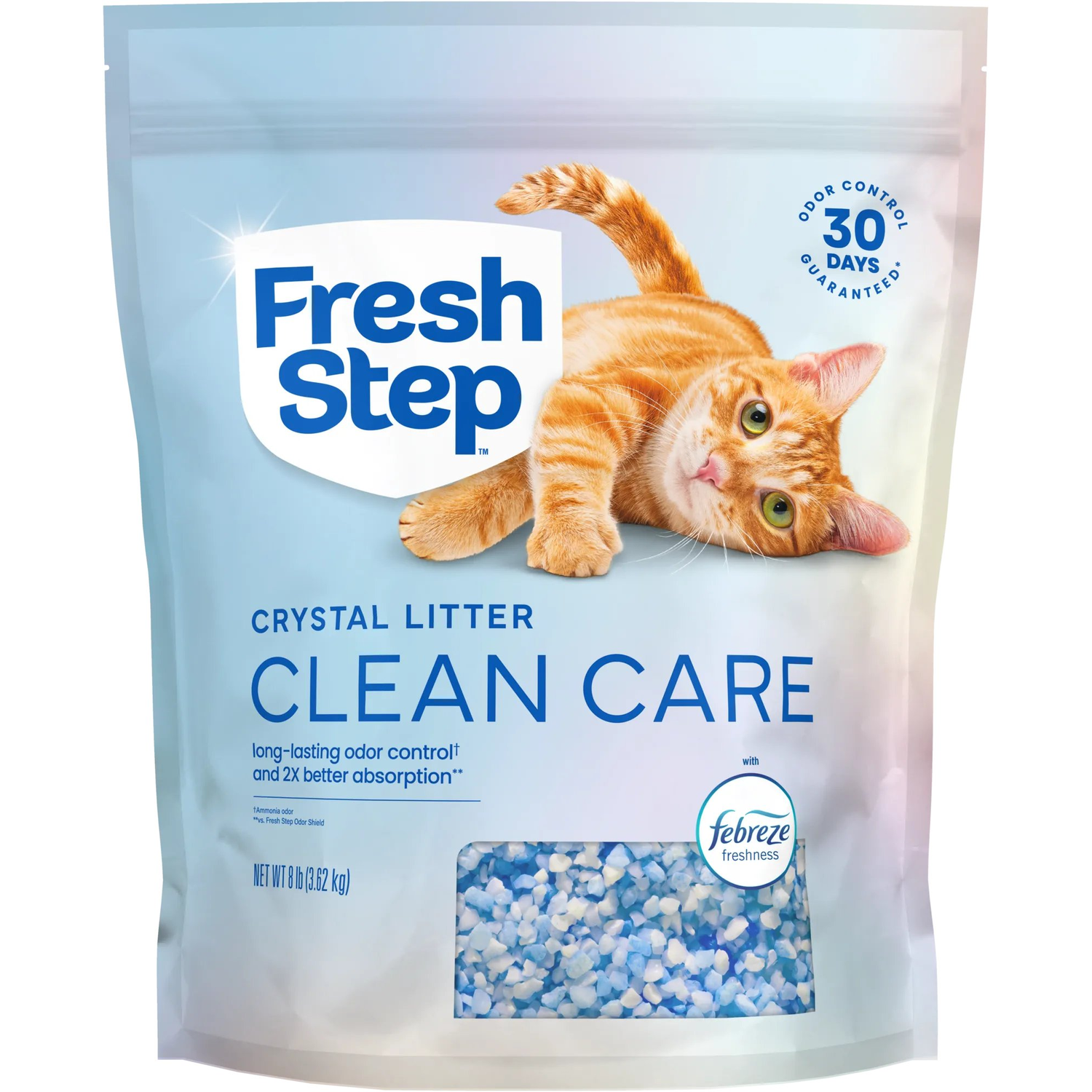 Fresh Step Crystals Premium Scented Low-Dust Lightweight Cat Litter - 8-Lb Bag