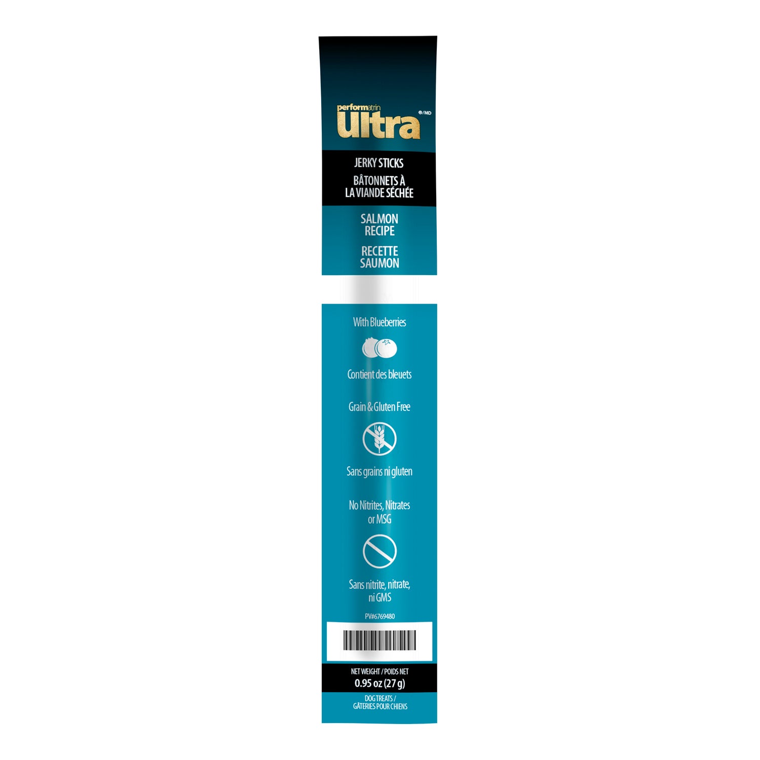 Performatrin Ultra Jerky Sticks Salmon Recipe Dog Treats, 1-Each