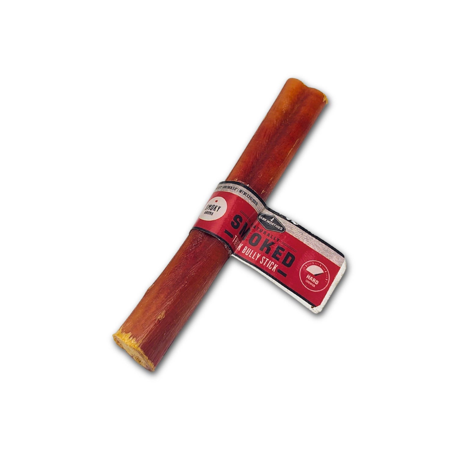 Barkworthies Smoked Standard Bully Stick Natural Dog Treat, 5-6, 1-Each