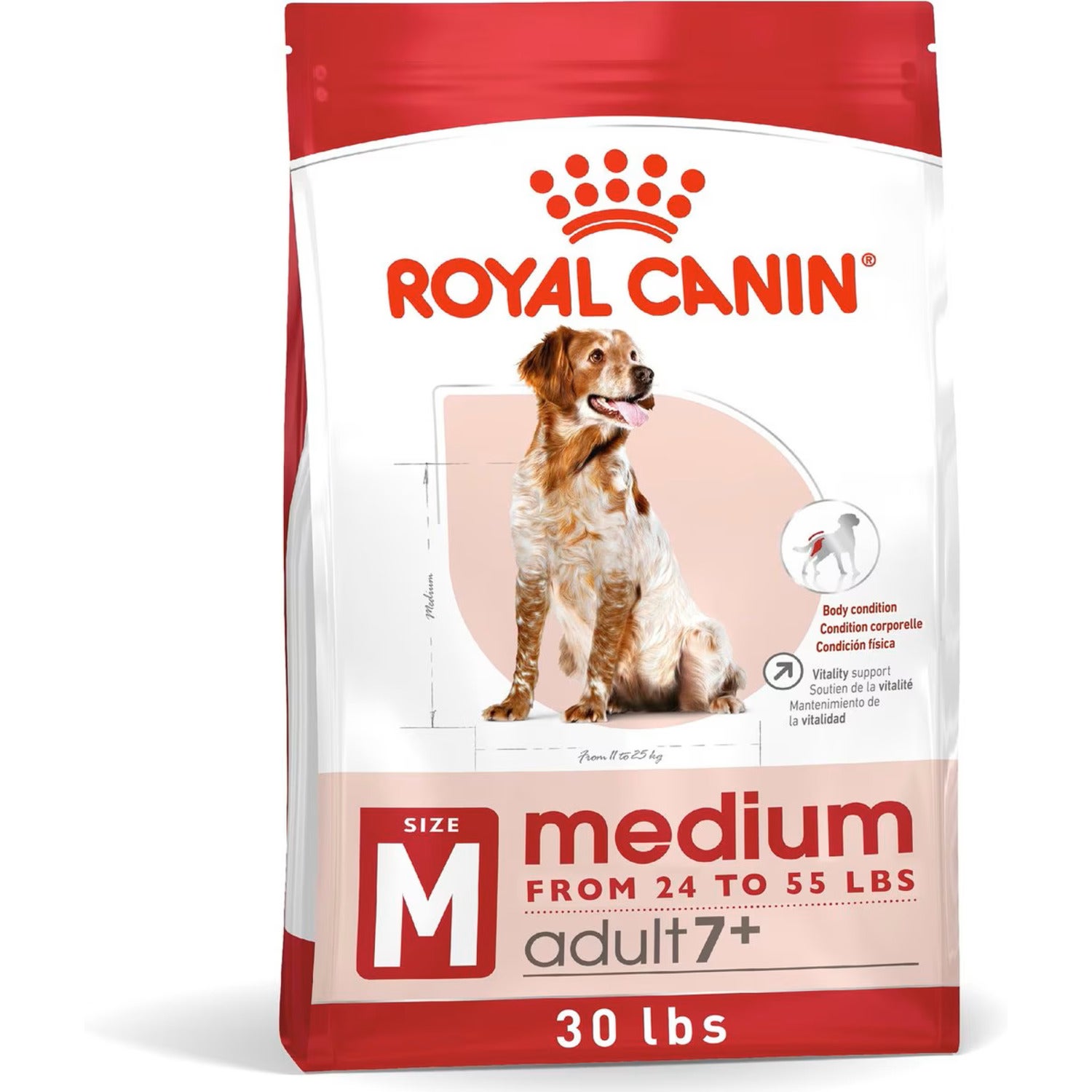Royal Canin Size Health Nutrition Medium Adult Dry Dog Food, 4Lb