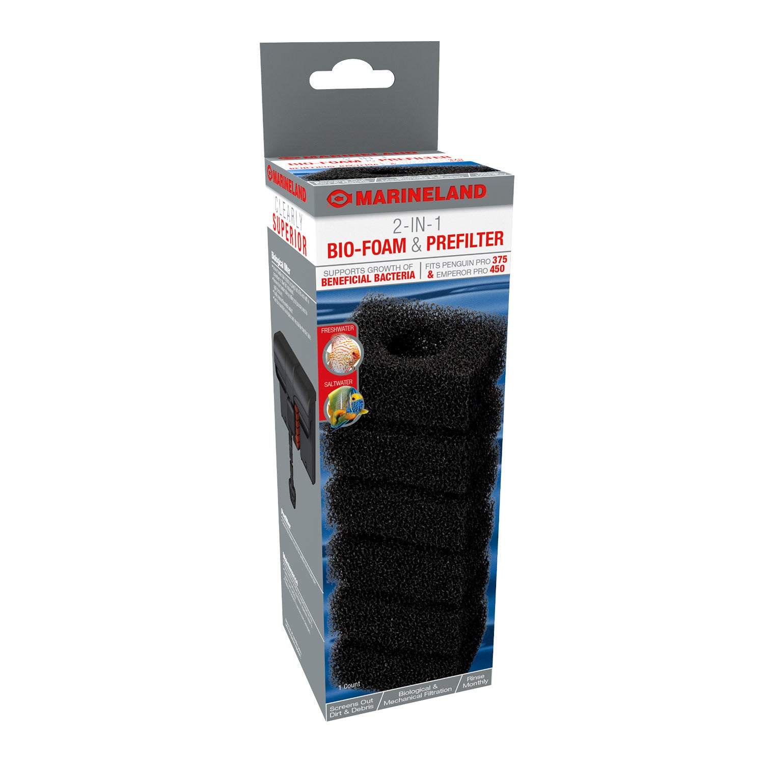 Marineland 2-In-1 Bio-Foam Prefilter For Penguin Pro 375 & Emperor Pro 450