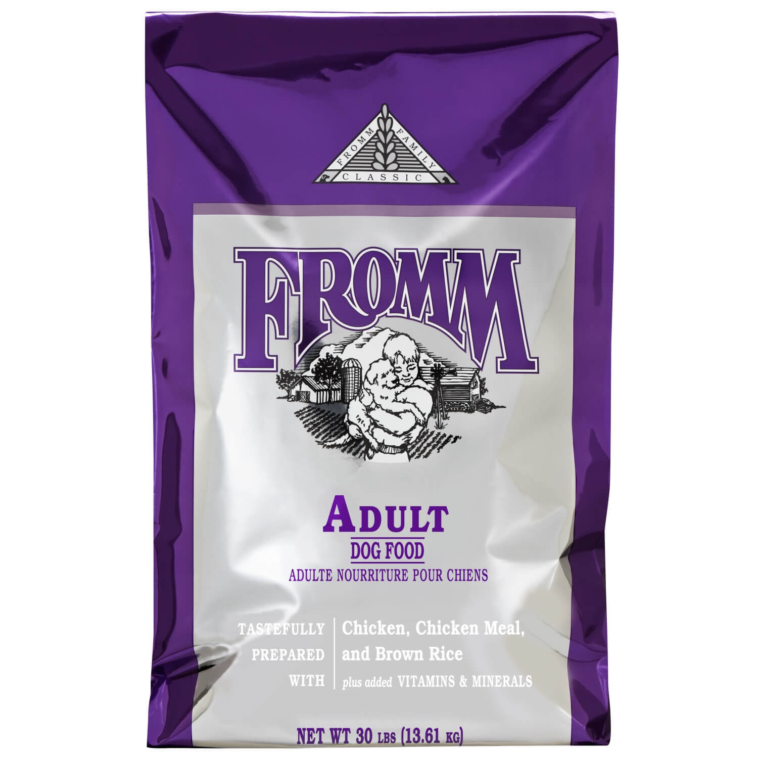 Fromm Classic Dry Adult Food For Dogs, Chicken And Brown Rice Recipe, 30-Lb Bag